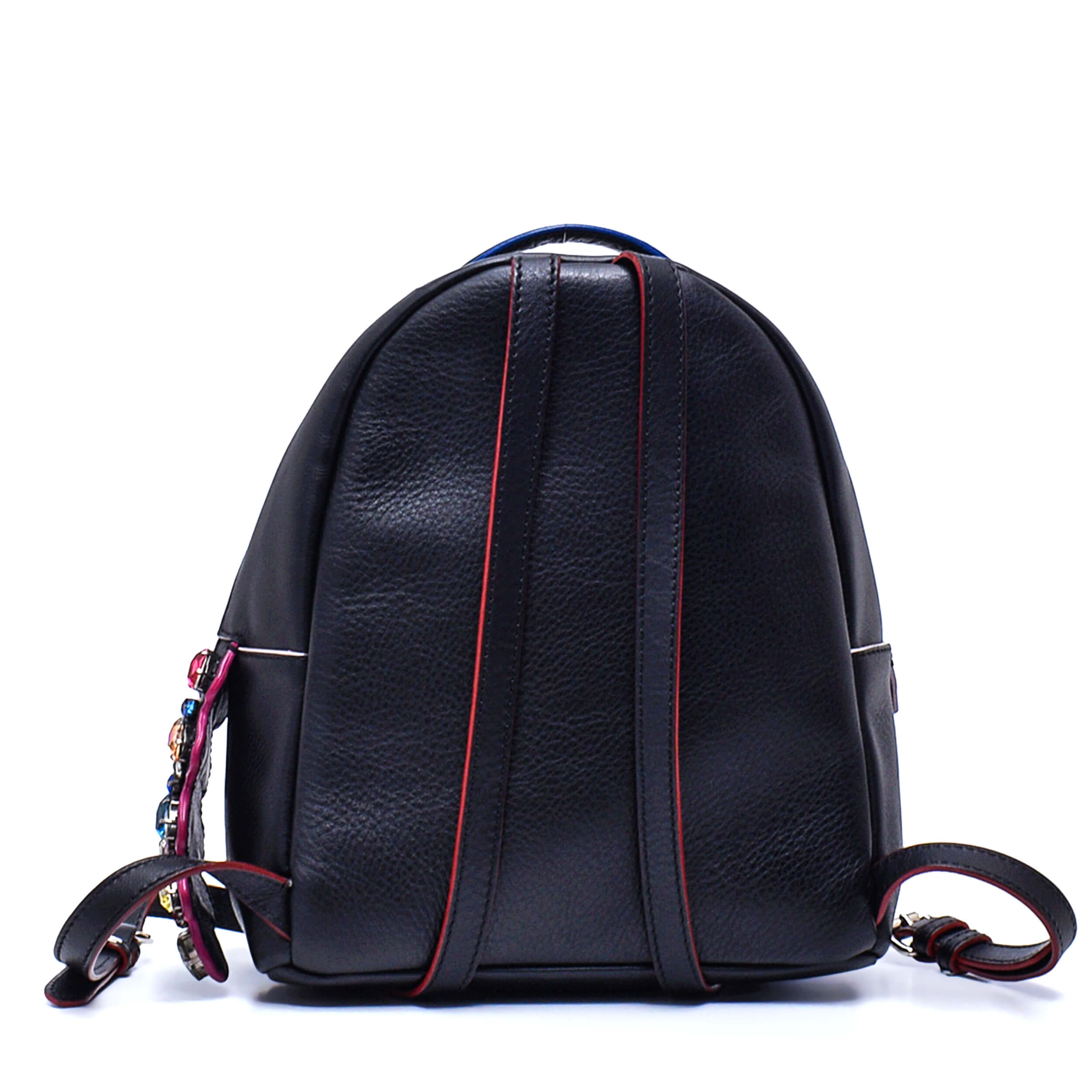 Fendi - Black Leather Crystal Embellished By The Way Mini Backpack